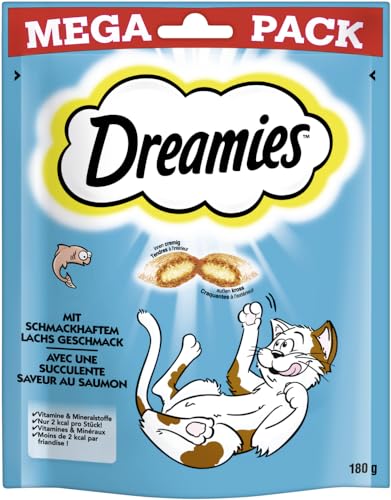 DREAMIES Portionsbeutel mit Lachs 1 x 180g von Dreamies