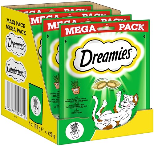 DREAMIES™ Catnip mit Katzenminze Geschmack 4 x 180g von Dreamies