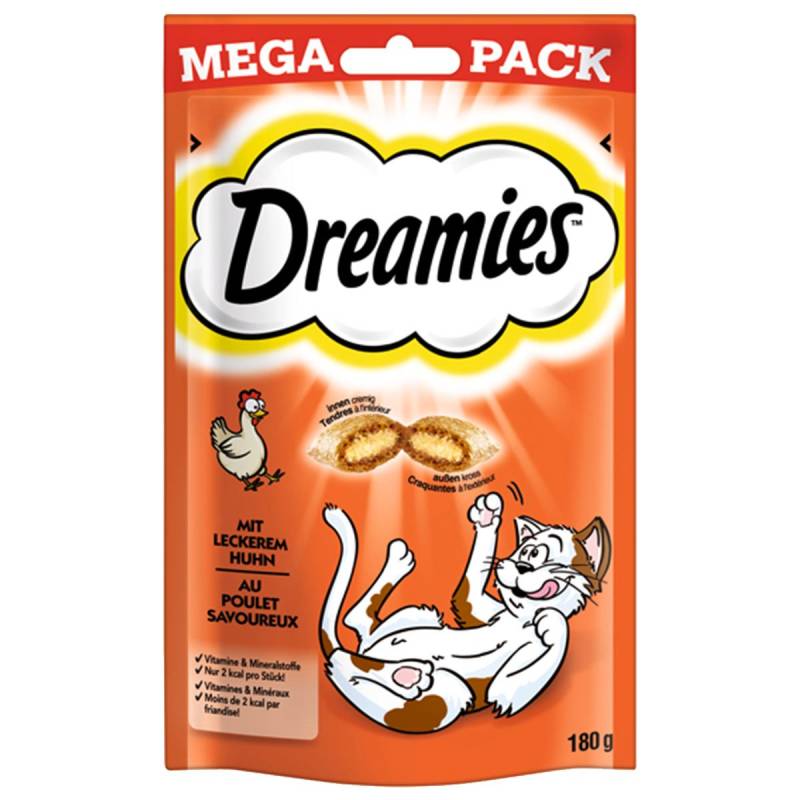 Dreamies Katzensnack Mega Pack mit Huhn 180g von Dreamies