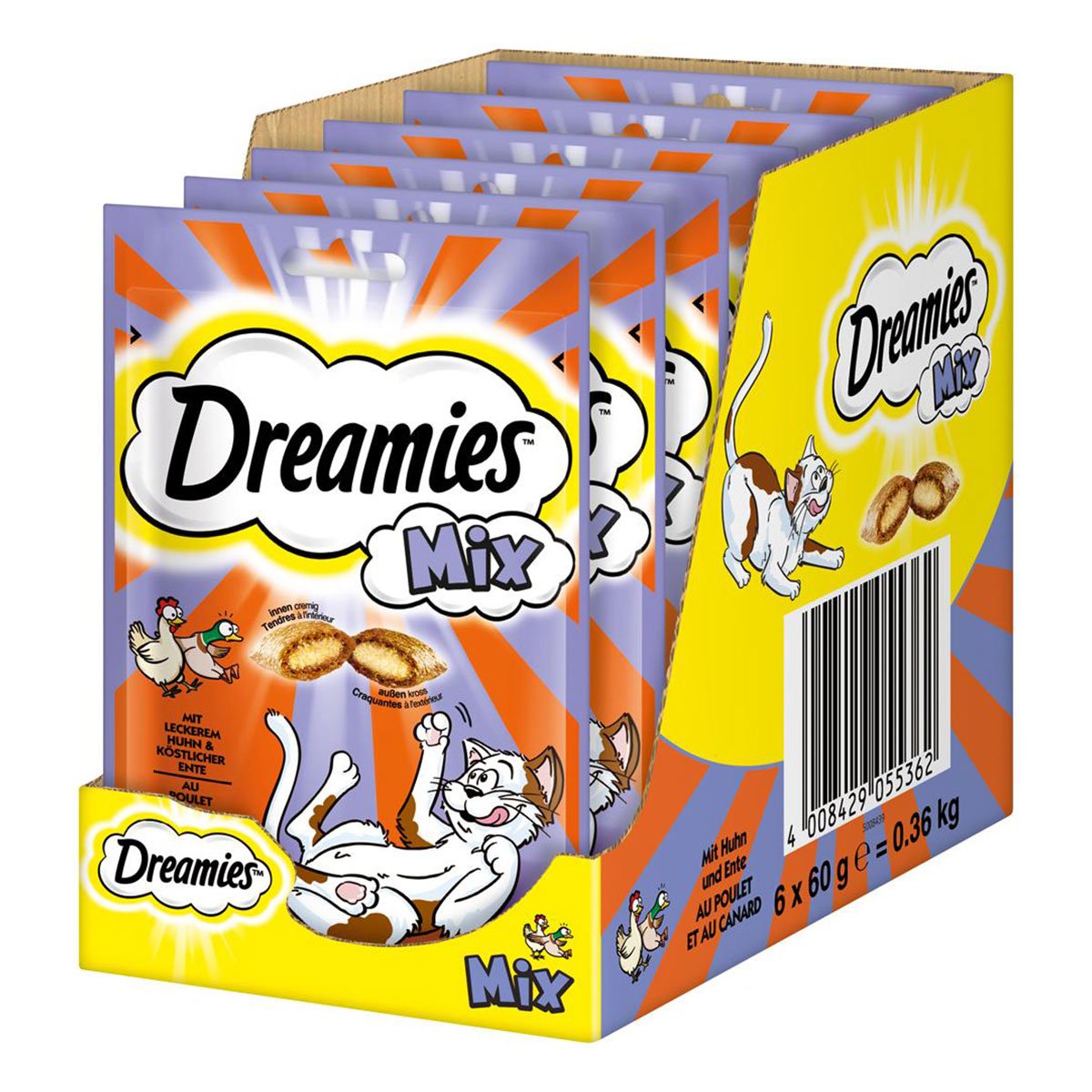 Dreamies Katzensnack Mix mit Huhn & Ente 6x60g von Dreamies