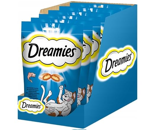 Dreamies Katzensnacks Katzenleckerlis Catnip mit Lachs 18 x 60g von Dreamies