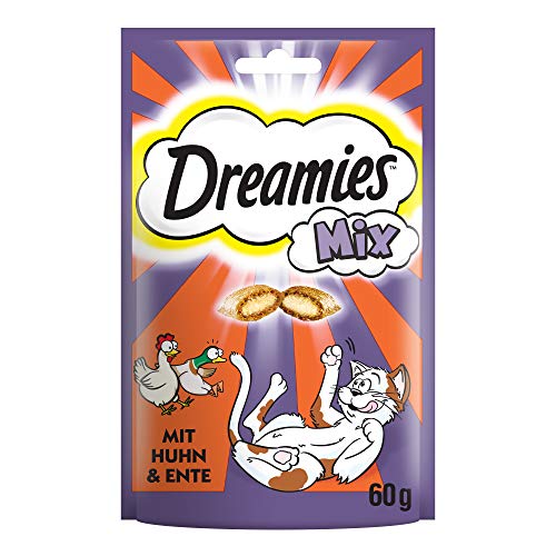 Dreamies Katzensnacks Mix mit Huhn und Ente, 6 Packungen (6 x 60 g) von Dreamies