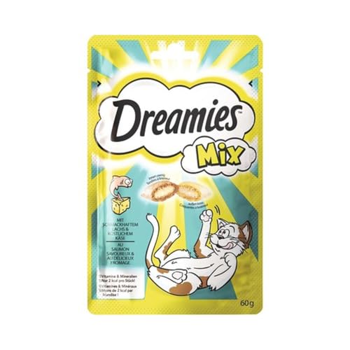 Dreamies Lachs und Käse für Katzen 60g und MS Dreamies, Käse, Katzen von Dreamies