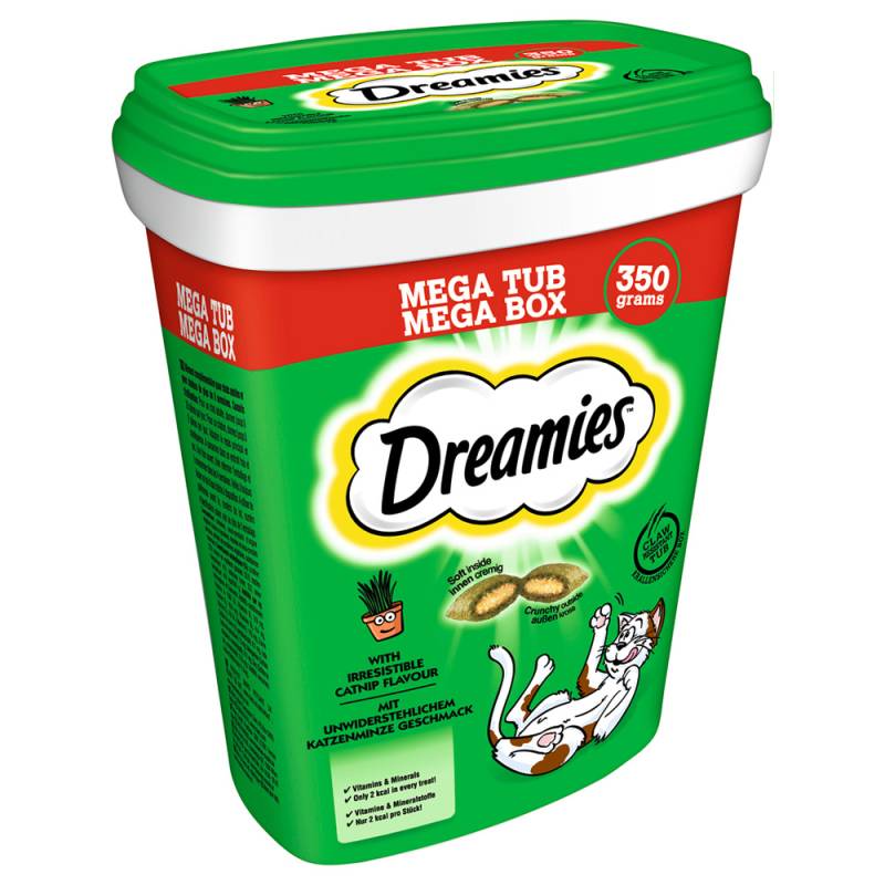 Dreamies Katzensnacks Mega Box - Sparpaket: Katzenminze (4 x 350 g) von Dreamies