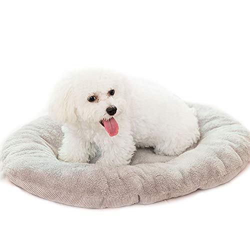 Dreamls Haustierbett, Hund Winter Schlafbett Weich Warm Dick Doppelseitiges Nest Bett Pad Katzenmatte für Welpen Kleine Hunde (L: Grau) von Dreamls