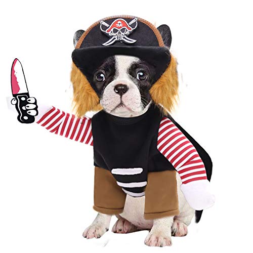 Dreamls Lustige Hunde Cosplay Kleidung Neuheit Halloween Weihnachten Outfits Mantel Katze Kleidung für Hunde Katzen (S-B) von Dreamls