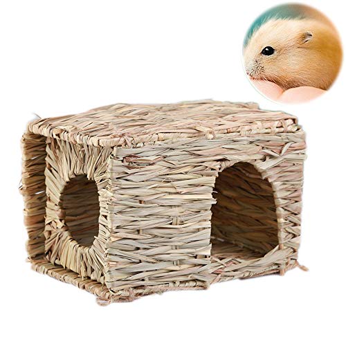 Dreamls Schlafnest für Haustiere, Kleintiere, Stroh, Gras, Nest, Hamster, Meerschweinchen, Schlafbetten für Kaninchen, Chinchilla und mehr von Dreamls