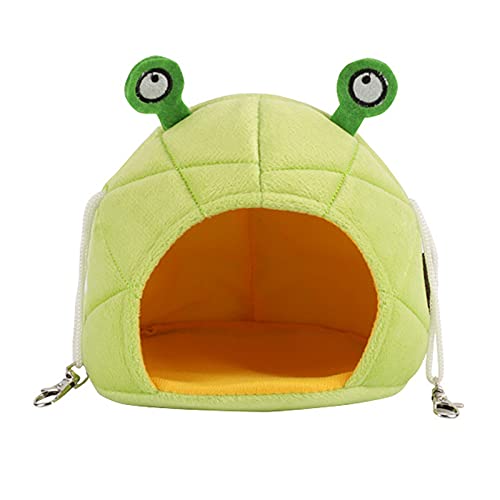 Hamster Hängematte Weiches Haus Bett Kleines Haustier Hängende Nest Banane Ananaskäfig für Meerschweinchen Igel Chinchilla (Frosch Grün) von Dreamls