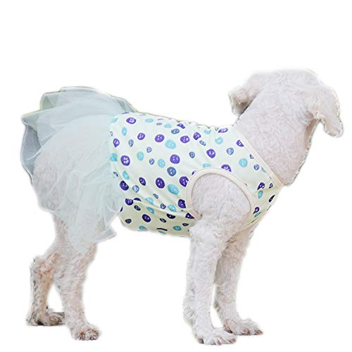 Haustier-Kleidung, Hunde-Prinzessinnenkleid, cooles Obst-Hunderock, Garn, weiches Tutu, Hochzeitskleid für Welpen, kleine Hunde, mittelgroße Hunde (3XL:Blueberry) von Dreamls