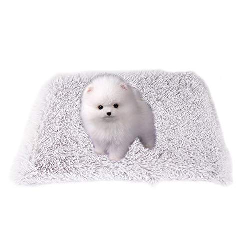 Haustierbett, Hundehütte Warme Decke Weiche Katze Isomatte Hundematte für Welpen Kleine Hunde Katzen (M-Grau) von Dreamls