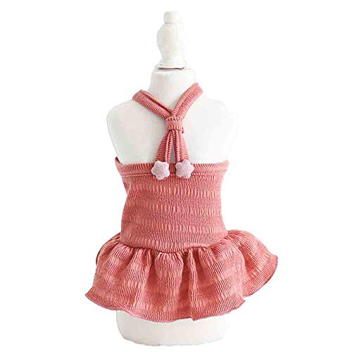 Haustierkleidung, Hund Prinzessin Kleid Tutu Rock Katze Kleid Kleidung Stern Dekor Weich Hund Hochzeit Kleid für Welpen Kleine Hunde Katze (XL-Pink) von Dreamls