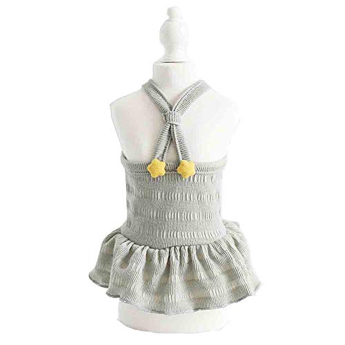 Haustierkleidung, Hund Prinzessin Kleid Tutu Rock Katze Kleid Kleidung Stern Dekor Weich Hund Hochzeit Kleid für Welpen Kleine Hunde Katze (XS-Grün) von Dreamls