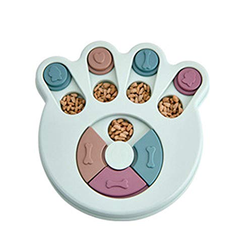 Pet Toys, Dog Slow Feeder Anti-Rutsch Hund Puzzle Toys Interaktives Ersticken Training Slow Food Bowl for Dogs (A:Blue) von Dreamls