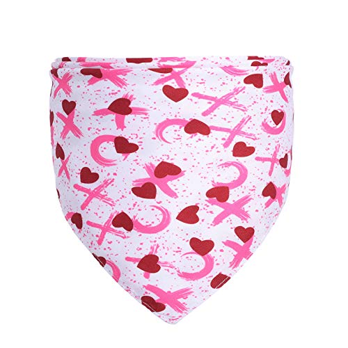 Valentinstag Hund Bandana Dreieck Lätzchen Hund Halstuch Katze Lätzchen Schal Waschbar Hund Halstuch für Kleine Mittlere Große Hunde (6#) von Dreamls