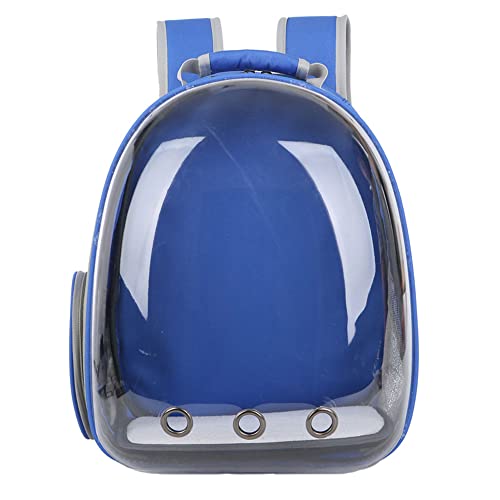 Dressnu Haustier Rucksack Tragetasche Transparent Umhängetasche Tragbare Tasche Atmungsaktiv Blau von Dressnu