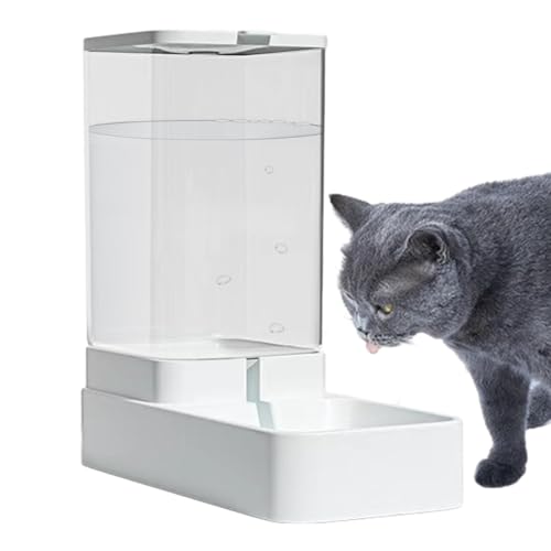 Automatischer Katzenfutterautomat, Automatischer Futterspender für Haustiere, Automatischer Gra-vity Hundefutterspender Set, 3,8 l Katzenfutterspender Wasserspender, Automatischer Futterspender und von Dreuhuing