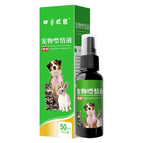 Dreuhuing Forbidden Spray für Hunde, Haustier-Trainingsspray, beruhigendes Spray, 50 ml, natürliches Verhaltenskorrekturspray, sicheres, Stressabbau, beruhigende Flüssigkeit für von Dreuhuing