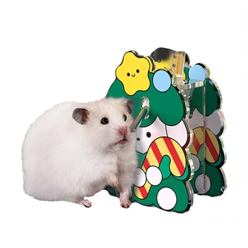 Dreuhuing Hamsterhaus | Acryl Weihnachten Labyrinth Schloss Lebensräume - Hamsterhaus Labyrinth Castle Portable Weihnachten Frettchen Haus für Chinchillas Igel von Dreuhuing