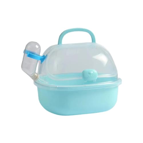 Dreuhuing Hamstertrage | Hamster-Tragetasche - Tragbare Hamster-Reisetasche, atmungsaktive Hamster-Outdoor-Box mit Wasserflasche für kleine Haustiere, Mäuse, Hamster von Dreuhuing