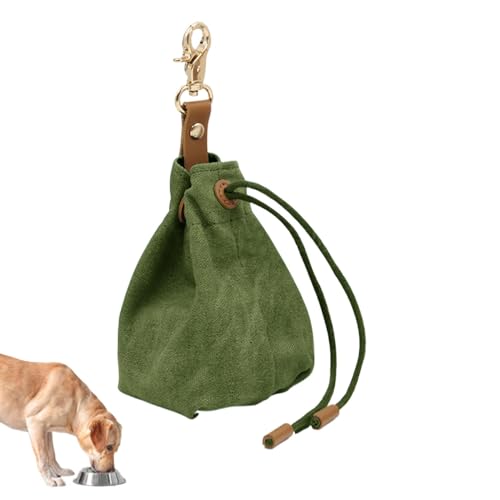 Dreuhuing Hundetraining behandelt Beutel, Tier Walking Snack Container,Pet Feed Snack Belohnungstasche mit Gürtelclip | Drawschnellschließe Welpen -Lebensmittelhalter mit Schlüsselbund für Haustier, von Dreuhuing