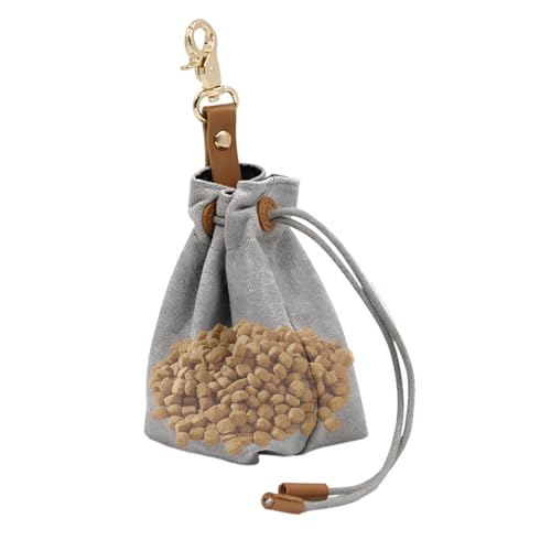 Dreuhuing Hundevergnügen Beutel, Welpen -Trainingstasche | Pet Feed Snack Belohnungstasche mit Gürtelclip | Drawschnellschließe Welpen -Lebensmittelhalter mit Schlüsselbund für Haustier, Katze, von Dreuhuing