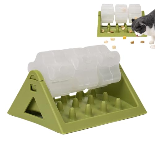 Dreuhuing Interaktiver Puzzle-Futterspender für Haustiere, Hundefutter-Puzzlespielzeug,Leckerli-Spender-Puzzle, Futterspender, Trainings-Puzzle-Spielzeug - Fun Food Toys Rotierender von Dreuhuing