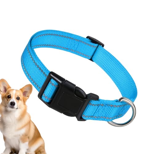 Dreuhuing Nylon Hundehalsband | Reflektierendes Haustierhalsband - Atmungsaktives Bequemes Hundehalsband, Nylon Katzenhalsband Atmungsaktiv für Verschiedene Katzen von Dreuhuing