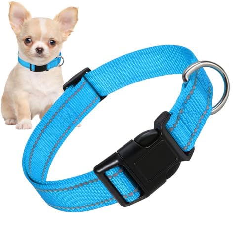 Dreuhuing Reflektierendes Katzenhalsband | Reflektierendes Hundehalsband aus Nylon | Verstellbares Hunde-Komforthalsband, Nylon-Schnalle, Hundehalsband für verschiedene Hunde, große Katze von Dreuhuing