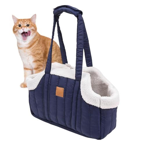 Haustier-Tragetasche, tragbare Haustier-Tragetasche, Winter, warme Katzen-Hundetasche, Haustier-Autositz-Reisetasche, Haustier-Tragetasche, weiche waschbare Reisetaschen, Haustier-Tragetasche für von Dreuhuing