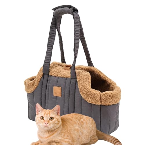 Haustier-Tragetasche, tragbare Haustier-Tragetasche, Winter, warme Katzen-Hundetasche, Haustier-Autositz-Reisetasche, Haustier-Tragetasche, weiche waschbare Reisetaschen, Haustier-Tragetasche für von Dreuhuing