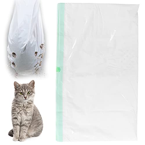 Katzenstreufilterbeutel, Sieben von Katzenstreubox-Linern-Taschen mit Löcher-Drawstring kratzfestem Abfall (L) von DriKou