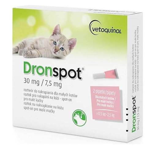 Dronspot für kleine Katzen 0,5-2,5 kg 2 Pipetten von Dronspot