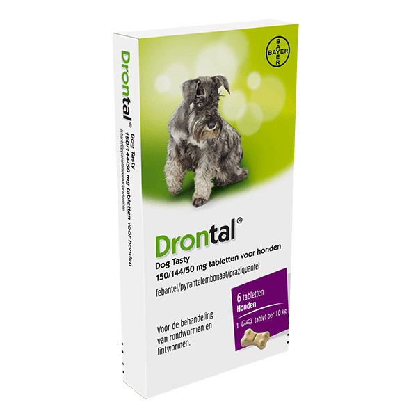 Drontal Dog Tasty 150/144/50 mg Entwurmungsmittel 12 Tabletten von Drontal