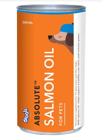 Drools Absolute Salmon Oil Syrup - Dog Supplement, 150 ml for All Breed Sizes for Dogs Preservative-Free von Drools