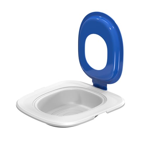 Cat Toilet Training Kit Cat Toilettentrainingssystem Katzentraining Kit System für Toilettenprofi Kitty Toilettentrainer Urinal für Katze (Blue) von Dsacxixai