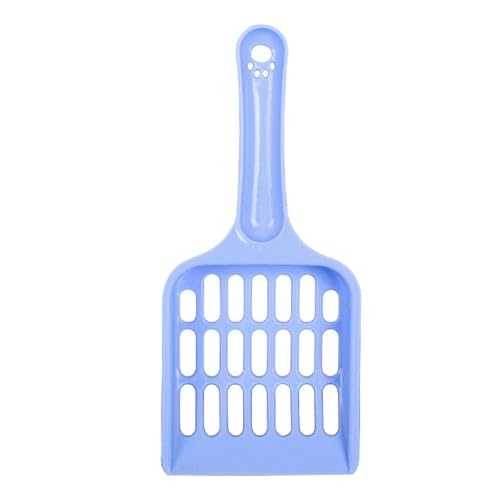 Dsacxixai Katzenstreu Schaufel, Plastik Katzenstrauder Schaufel langes Griff Katzenstreu Schaufel Haustier Reiniger Scoop, Poop Sifting, Hochleistungsschachtel für Katzentoilette (Blue) von Dsacxixai