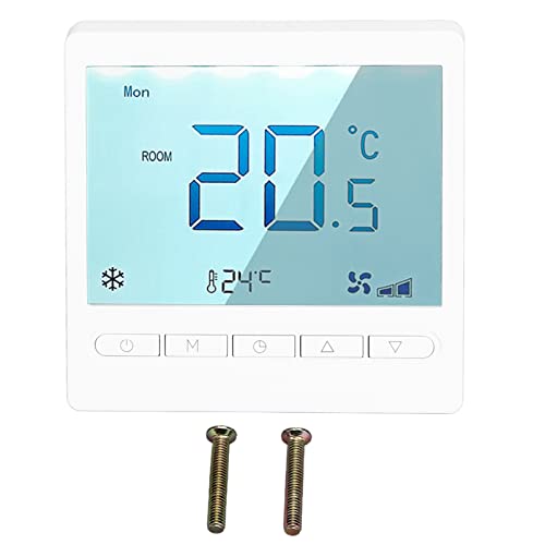 Dsacxixai Termostato Ventilconvettore Digital Termostato Termoregolatore Display LCD Digitale Funzionamento Semplice von Dsacxixai