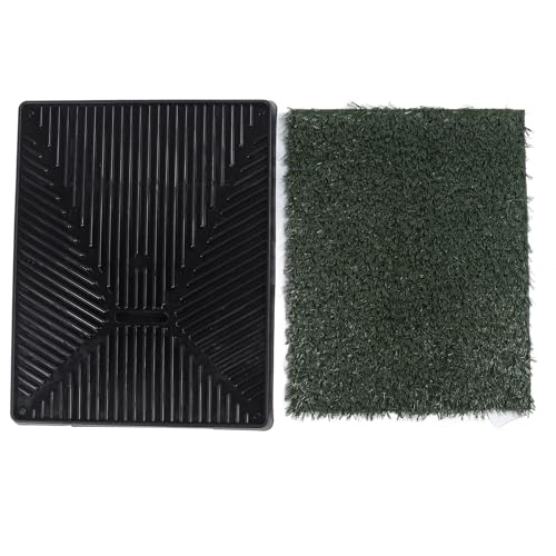 Künstliche Pet Pee Gras Matte Für Hund Haustier Rasen Gefälschte Gras Ersatz Pad Für Hund Töpfchen Training Für Innen und Außen (S 18.5 X 10.2 X 2.6in) von Dsacxixai