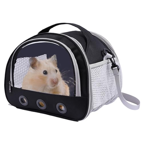 Dtaigou Bunny Carrier,Small Pet Outdoor Shoulder Bag - Transparente Hamster-Tragetasche, für Reisen, Wandern, Spazierengehen, Outdoor von Dtaigou