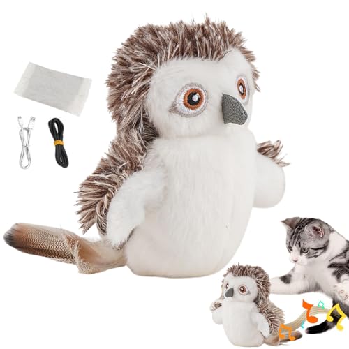 Dtaigou Flying Bird Cat Toy, Verbessertes Flying Bird -Katzenspielzeug, Zwitscherne Vogelkatze Spielzeugflattern Flügel, 3 -Geschwindigkeits -Flapping -Vogelkatze Spielzeug von Dtaigou