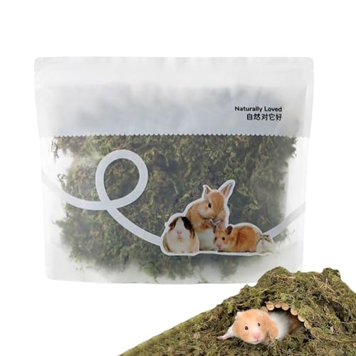 Dtaigou Hamster Moos Bettwäsche, Hamster Moss | 5l Geruchskontrolle natürlicher Hamster -Moos -Bettwäsche | Feuchtigkeitsabsorbierende für Topfpflanzen, Terrarien, Reptilienpanzer und lebende von Dtaigou