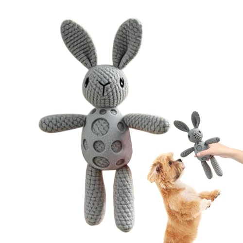 Dtaigou Hartes Welpe -Zahnenspielzeug, Hundegefüllter Tierspielzeug Squeak - Bunny und Lamm süßer Hund quietschende Puppe,Home Schlafzimmer Dekoration Plüsch Welpe Sound Spielzeug für kleine Rassen von Dtaigou