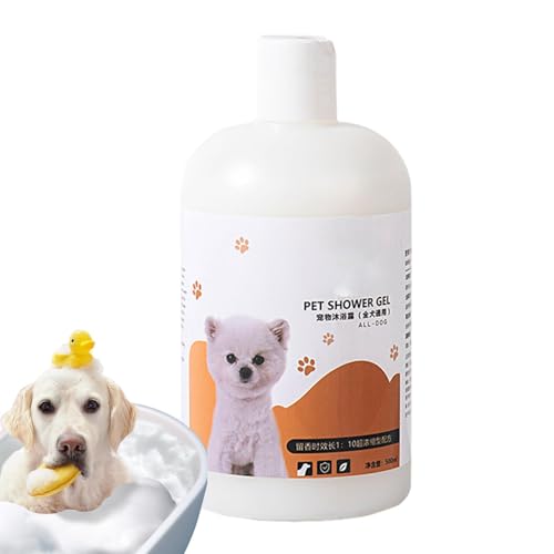 Dtaigou Haustiershampoo für Hunde, Hundeshampoo | Feuchtigkeitscreme Katzenshampoo Safe 500ml | Pet Bath Liquid Natürliches, sanftes Shampoo für stinkende Hunde und Haustiere von Dtaigou