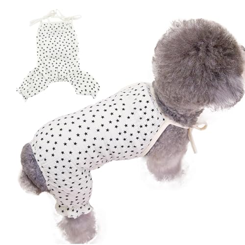 Dtaigou Hunde-Sommerkleid, T-Shirt für Hunde - Haustierkleidung Sternförmiges Hunde-T-Shirt - Atmungsaktives Hundekleid, bequemer Geschirrrock, Welpenkleidung, Hundekleidung für Mädchen für kleine und von Dtaigou
