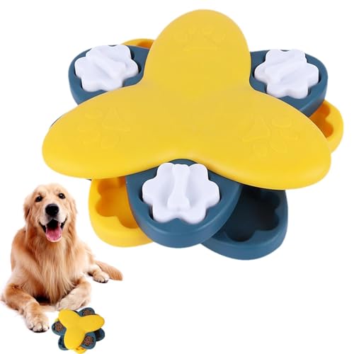 Dtaigou Hundefutter Puzzle Feeder - Dreischichtiges Hund Slow Feeder Puzzle - Mentale Stimulationsspiele, Bereicherung Welpenspielzeug für kleine mittelgroße große Welpen zu Hause, Outdoor-Reisen von Dtaigou