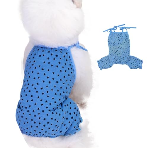 Dtaigou Hundekleidung für kleine Hunde, Hundeshirt für kleine Hunde | Sternförmiges Hundekleid Haustier-T-Shirt,Atmungsaktive Welpenkleidung, Mädchen-Hundekleidung, bequemes Kleid für französische von Dtaigou
