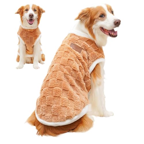 Dtaigou Hundeweste für den Winter, Winterkleidung für Hunde - Weiche Winterkleidung für Hunde,Winddichter Pullover für Hunde, Heimtierbedarf für kleine mittelgroße Hunde großer Rassen von Dtaigou