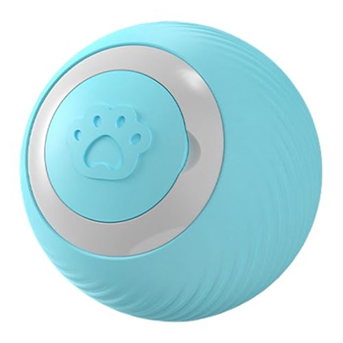 Dtaigou Interaktiver Katzenball, Interaktiver Katzenspielzeugball,Interaktives Katzenspielzeug mit USB-wiederaufladbaren Lichtern | Intelligentes rollendes Silikon-Kätzchenspielzeug, automatische von Dtaigou