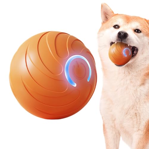 Dtaigou Interaktives Hundespielzeug, Automatisch Beweglicher Springender Rollball, Elektrisch Wiederaufladbarer Katzenspielzeugball, Interaktives Haustierspielzeug, Automatisch Rollender Ball von Dtaigou