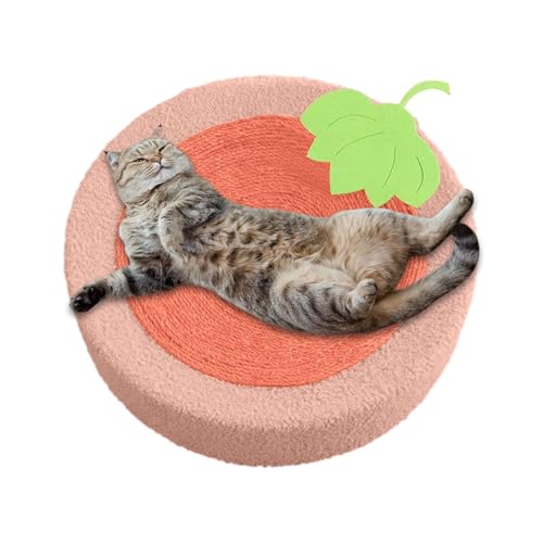 Dtaigou Katzenkratzer Nest, Katzenkratzer -Board - Runde Sisal Scratch Toy Indoor Cat Pad zum Couchschutz | Haustiere verspielte Vorräte zum Dehnen, Ausruhen, Schlafen von Dtaigou